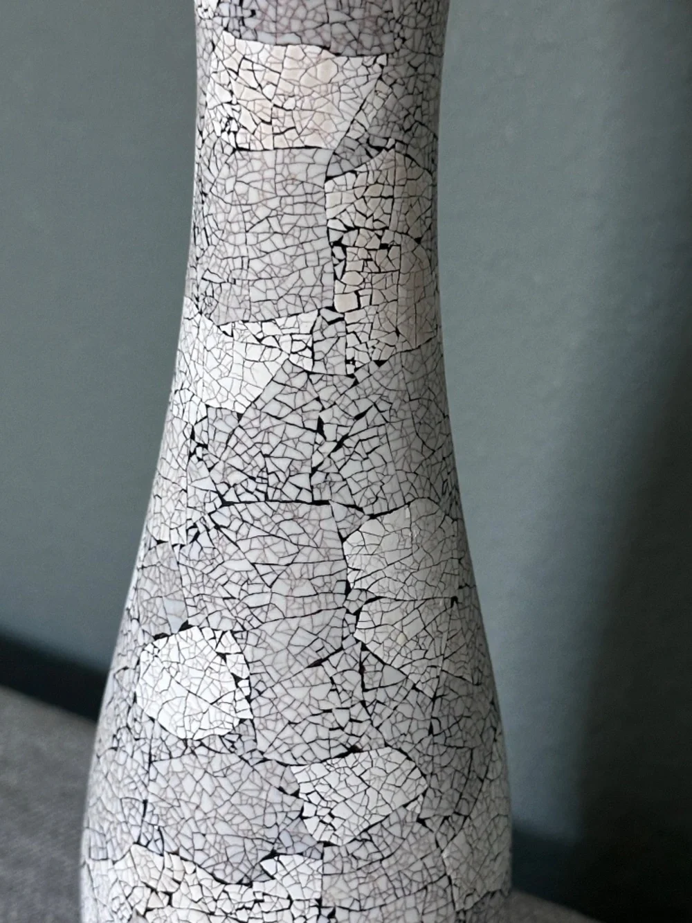 Vintage Handcrafted Asian Mosaic Art Bud Vase